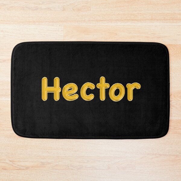 Item preview, Golden Balloon Hector Name Label (Black) designed and sold by NormadWorld.