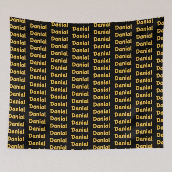 Item preview, Golden Balloon Danial Name Label (Black) designed and sold by NormadWorld.