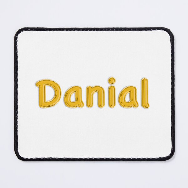Item preview, Golden Balloon Danial Name Label designed and sold by NormadWorld.