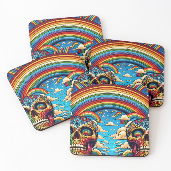 Item preview, Rainbow Skulls Sky designed and sold by Michael Bastianelli.