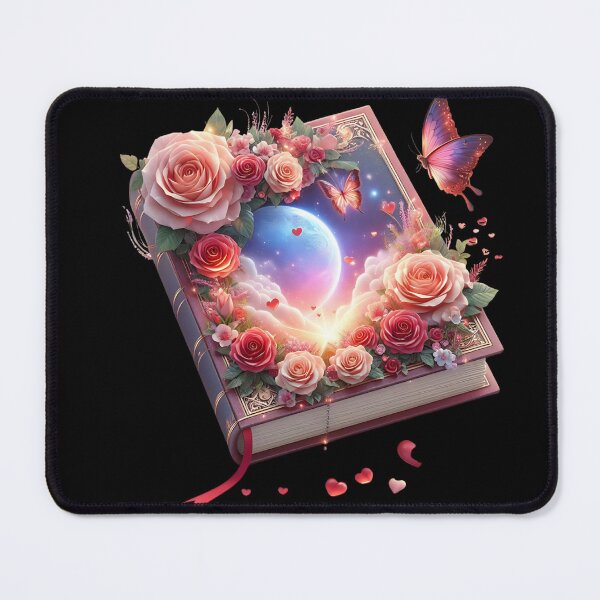 Item preview, Open Book With Flowers designed and sold by GlunmanStore.
