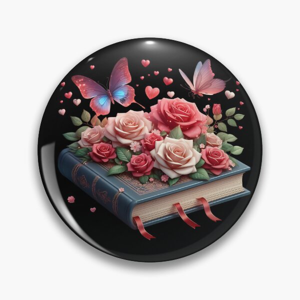 Item preview, Open Book With Flowers designed and sold by GlunmanStore.