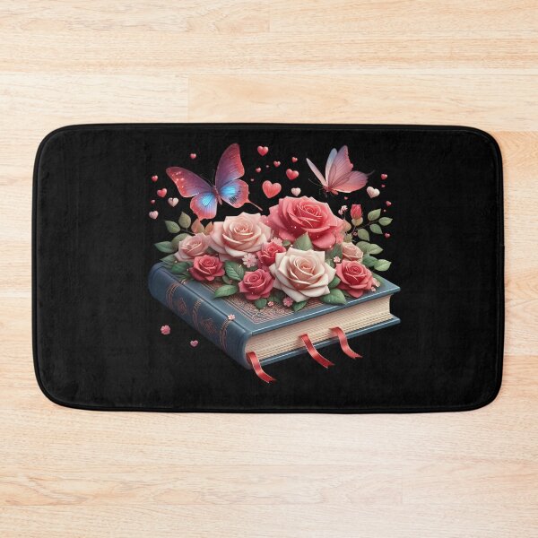 Artikelvorschau, Offenes Buch mit Blumen entworfen und verkauft von GlunmanStore.