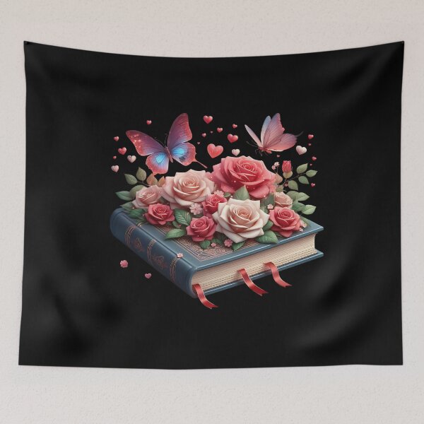 Item preview, Open Book With Flowers designed and sold by GlunmanStore.