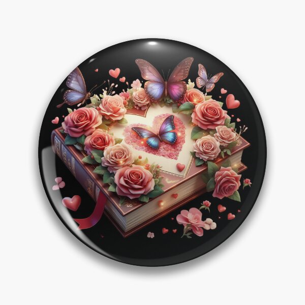 Item preview, Open Book With Flowers designed and sold by GlunmanStore.