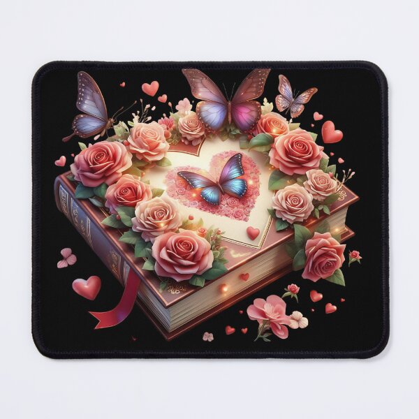 Item preview, Open Book With Flowers designed and sold by GlunmanStore.