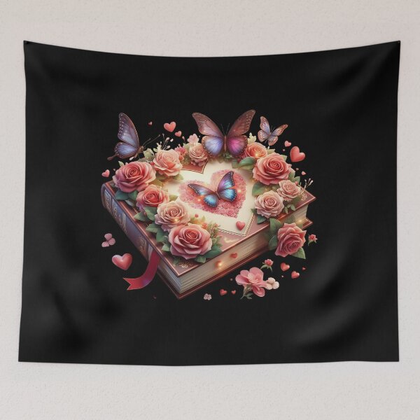 Item preview, Open Book With Flowers designed and sold by GlunmanStore.