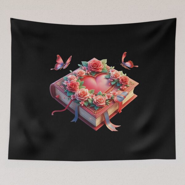Item preview, Open Book With Flowers designed and sold by GlunmanStore.