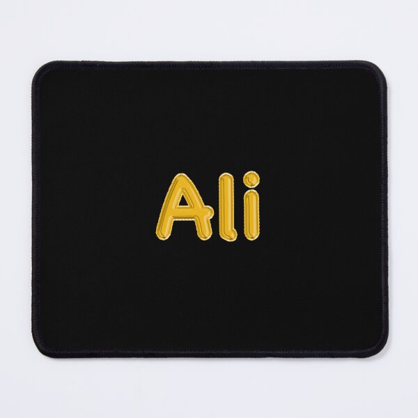 Item preview, Golden Balloon Ali Name Label (Black) designed and sold by NormadWorld.