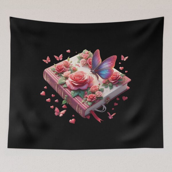 Item preview, Open Book With Flowers designed and sold by GlunmanStore.