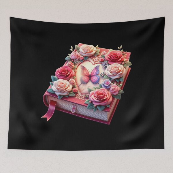 Item preview, Open Book With Flowers designed and sold by GlunmanStore.