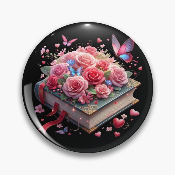 Item preview, Open Book With Flowers designed and sold by GlunmanStore.