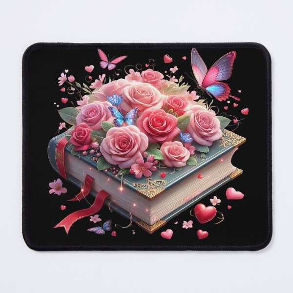 Item preview, Open Book With Flowers designed and sold by GlunmanStore.