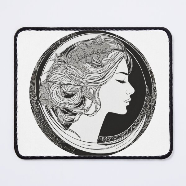 Item preview, a spiritual women at the windy night designed and sold by JangmiHorang.