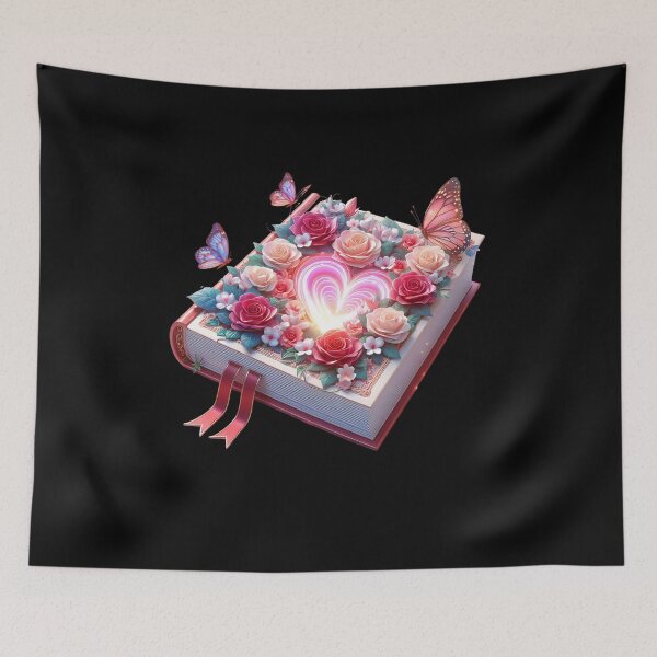 Item preview, Open Book With Flowers designed and sold by GlunmanStore.