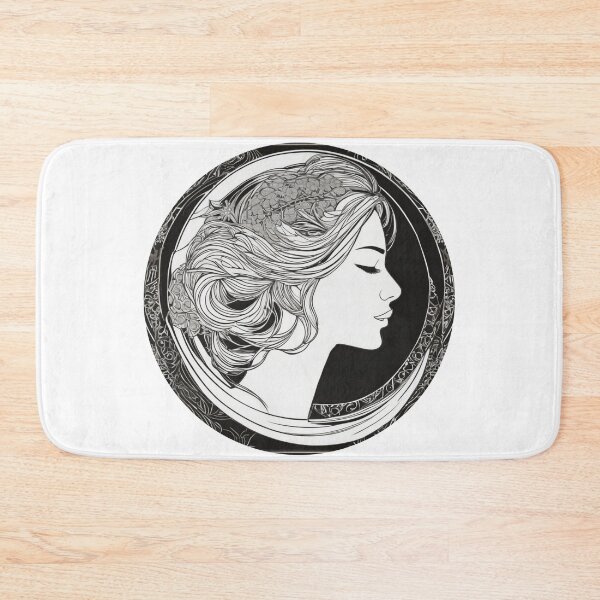 Item preview, a spiritual women at the windy night designed and sold by JangmiHorang.
