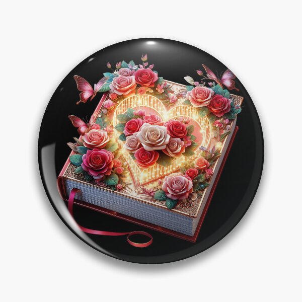 Item preview, Open Book With Flowers designed and sold by GlunmanStore.