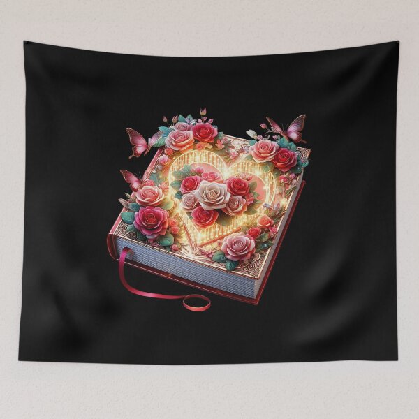Item preview, Open Book With Flowers designed and sold by GlunmanStore.