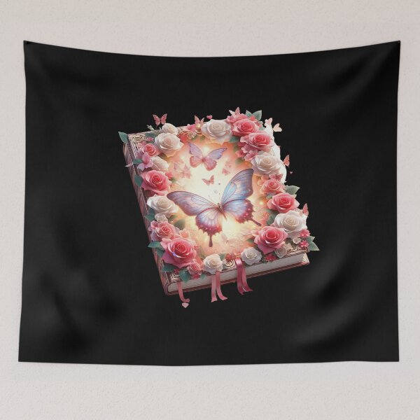 Item preview, Open Book With Flowers designed and sold by GlunmanStore.