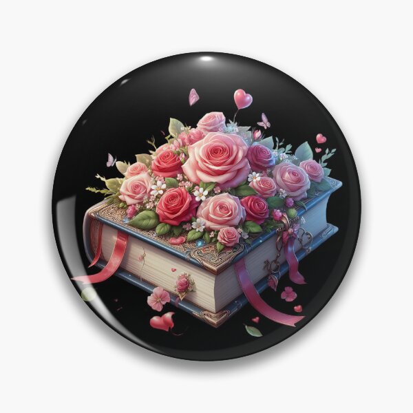 Item preview, Open Book With Flowers designed and sold by GlunmanStore.