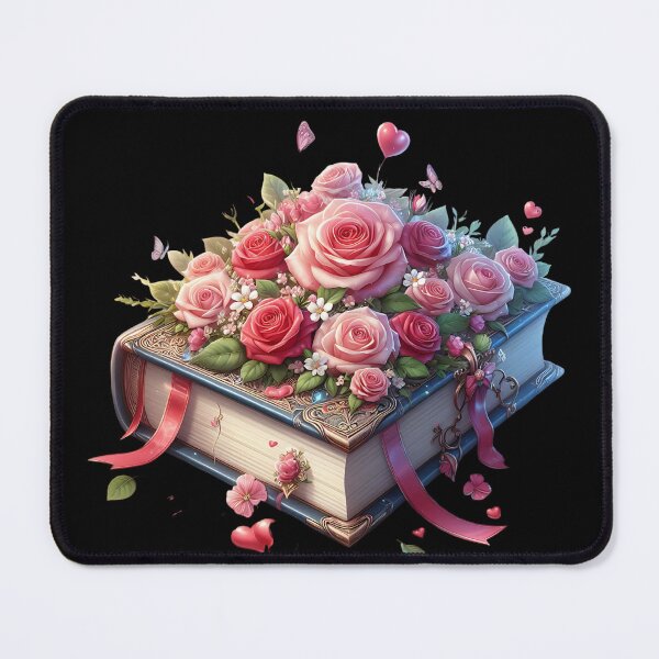 Item preview, Open Book With Flowers designed and sold by GlunmanStore.