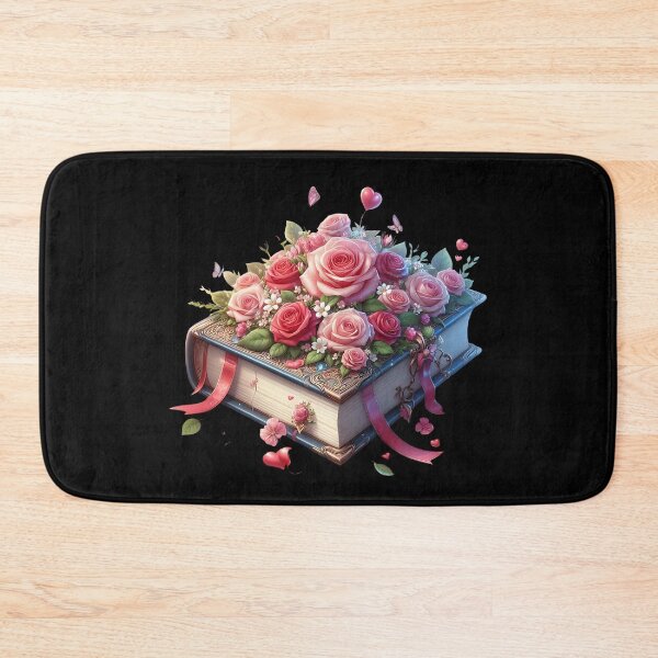 Artikelvorschau, Offenes Buch mit Blumen entworfen und verkauft von GlunmanStore.