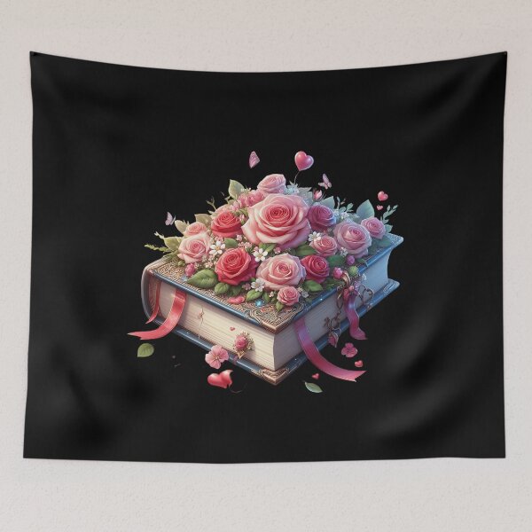 Item preview, Open Book With Flowers designed and sold by GlunmanStore.