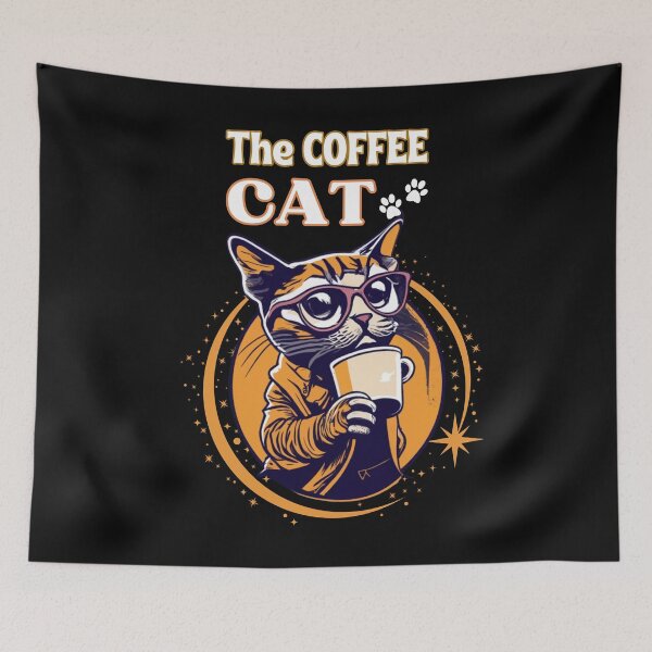 Item preview, the COFFEE CAT caffein lover design designed and sold by Jt41.