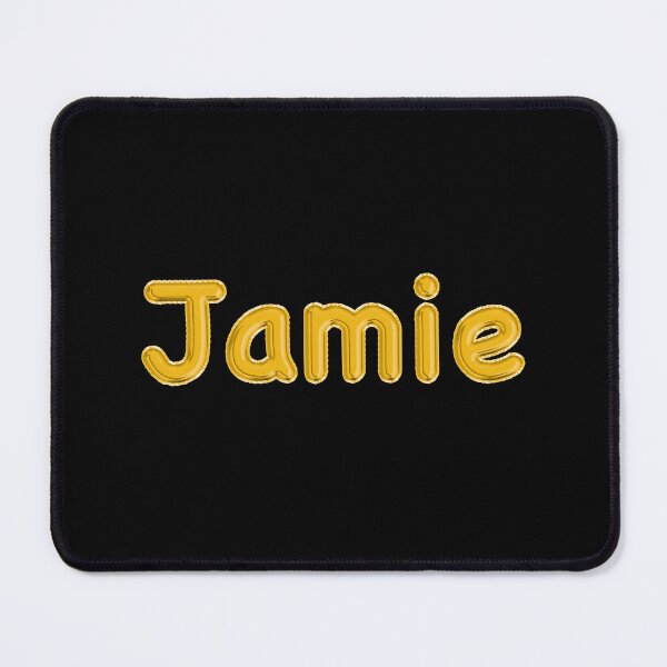 Item preview, Golden Balloon Jamie Name Label (Black) designed and sold by NormadWorld.