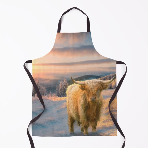 Item preview, Winter Sunrise Highland Cow designed and sold by Alisonchambers2.