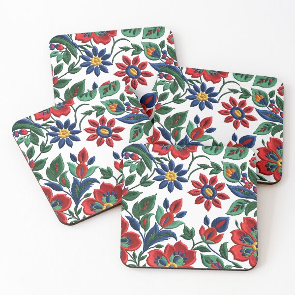 Item preview, Vibrant Embroidery Floral Pattern designed and sold by Cominu-Arts.