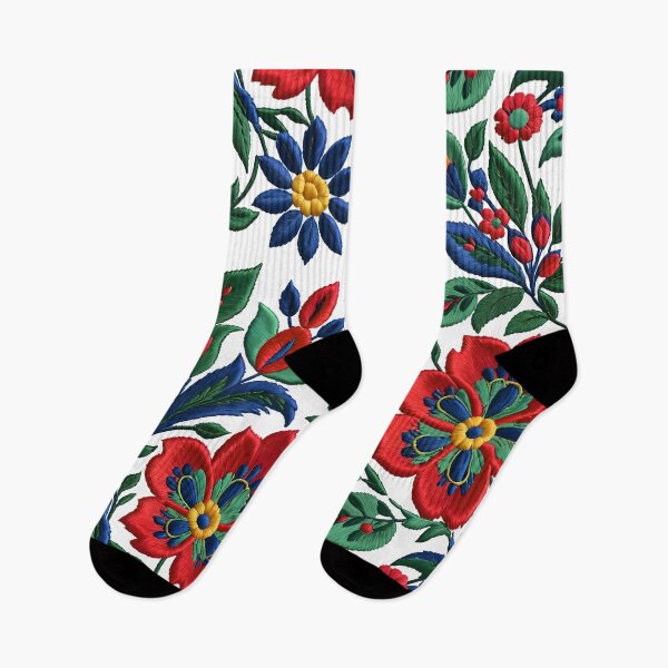 Item preview, Vibrant Embroidery Floral Pattern designed and sold by Cominu-Arts.