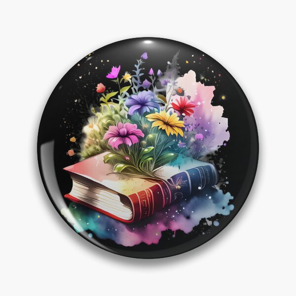 Item preview, Open Book With Flowers designed and sold by GlunmanStore.