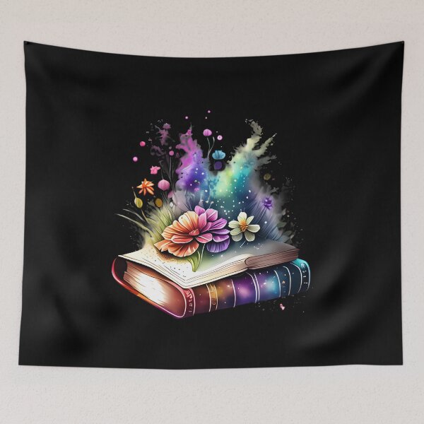 Item preview, Open Book With Flowers designed and sold by GlunmanStore.
