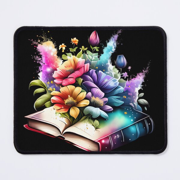 Item preview, Open Book With Flowers designed and sold by GlunmanStore.