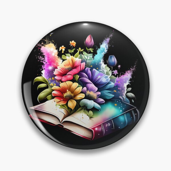 Item preview, Open Book With Flowers designed and sold by GlunmanStore.