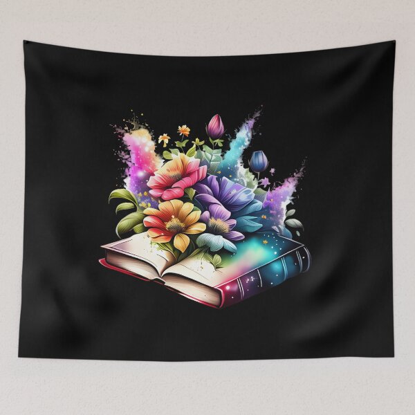 Item preview, Open Book With Flowers designed and sold by GlunmanStore.