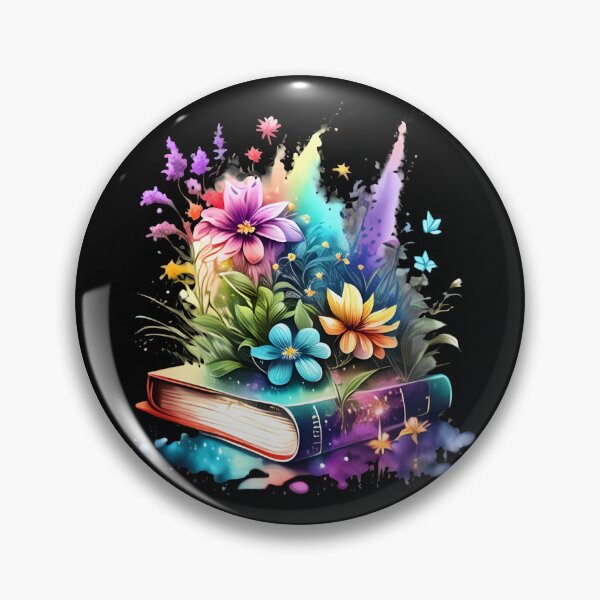 Item preview, Open Book With Flowers designed and sold by GlunmanStore.