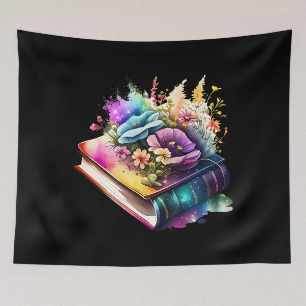 Item preview, Open Book With Flowers designed and sold by GlunmanStore.