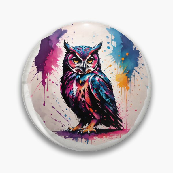 Item preview, Cute Owl Paint Splash Artwork  designed and sold by BotunPeony.