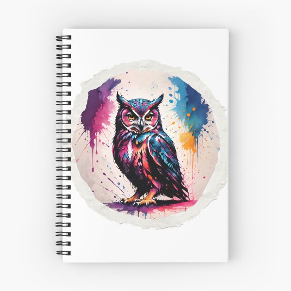 Item preview, Cute Owl Paint Splash Artwork  designed and sold by BotunPeony.