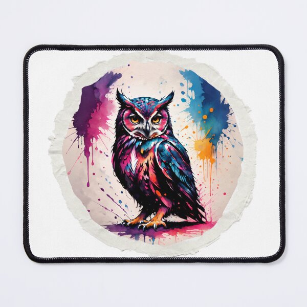 Item preview, Cute Owl Paint Splash Artwork designed and sold by BotunPeony.