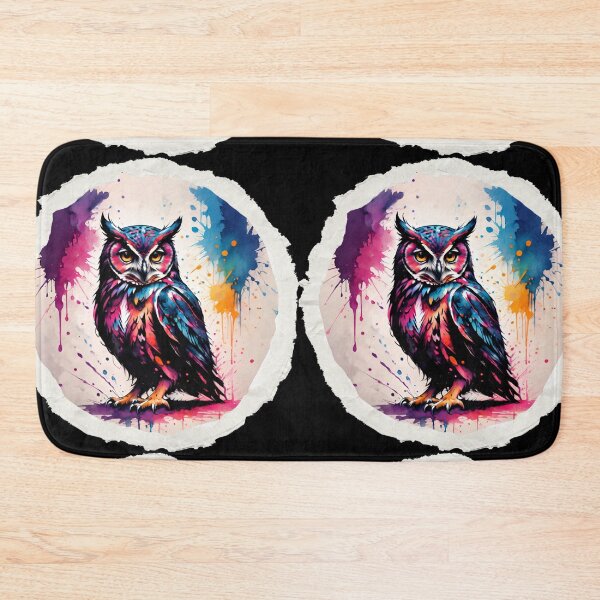 Item preview, Cute Owl Paint Splash Artwork  designed and sold by BotunPeony.