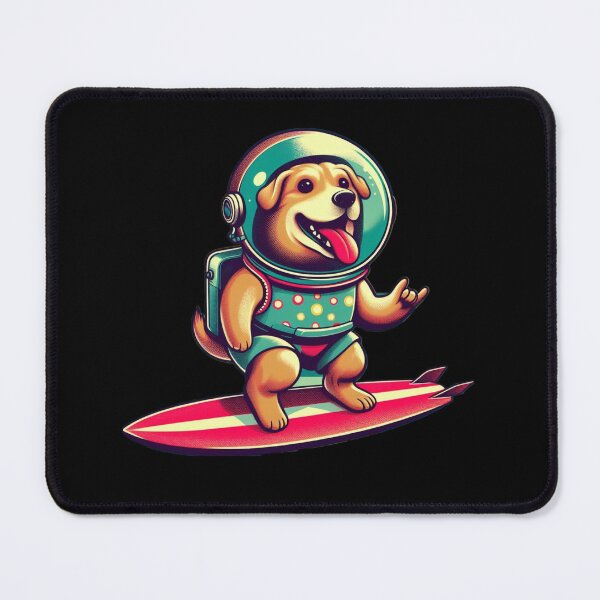 Item preview, Space Surfer Dog Retro designed and sold by SnuggleSafari.