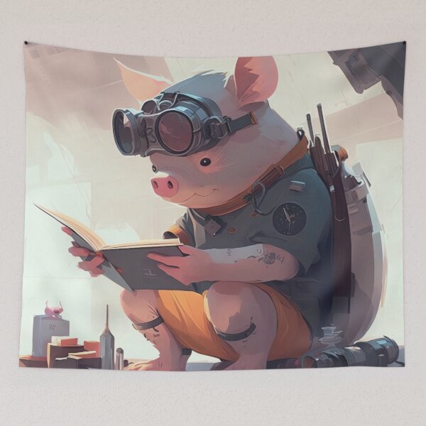 Item preview, Tech Wizard Pig designed and sold by Wallbreaker Pig.