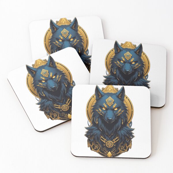 Item preview, golden wolf designed and sold by CeloneDesign69.
