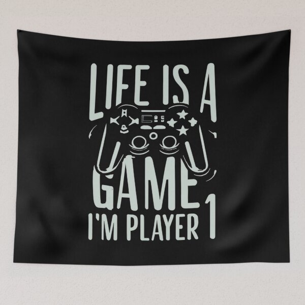 Item preview, Life is a game, but I'm player 1. designed and sold by BlueGoldArt.