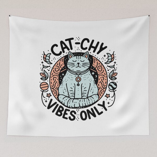 Item preview, Cat-chy Vibes Only designed and sold by SiMinDesigns.