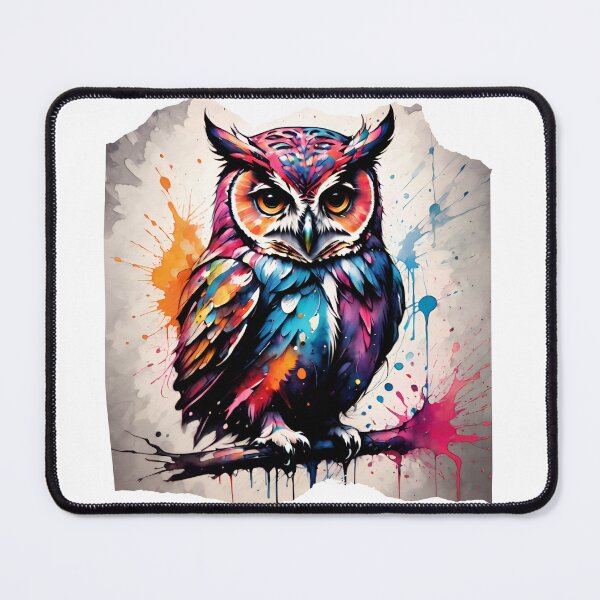 Item preview, Cute Owl Paint Splash Artwork  designed and sold by BotunPeony.