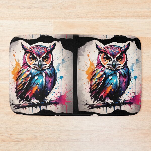 Item preview, Cute Owl Paint Splash Artwork  designed and sold by BotunPeony.